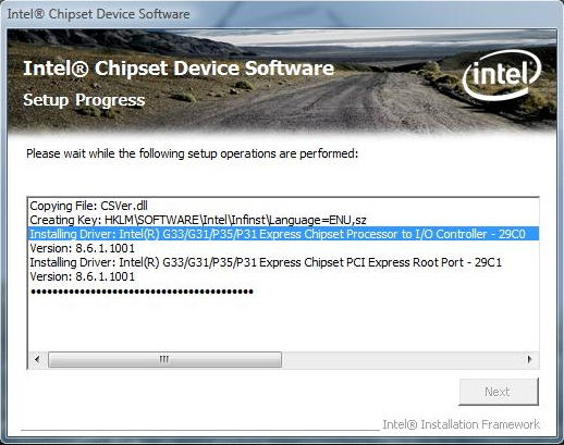 intel family chipset drivers